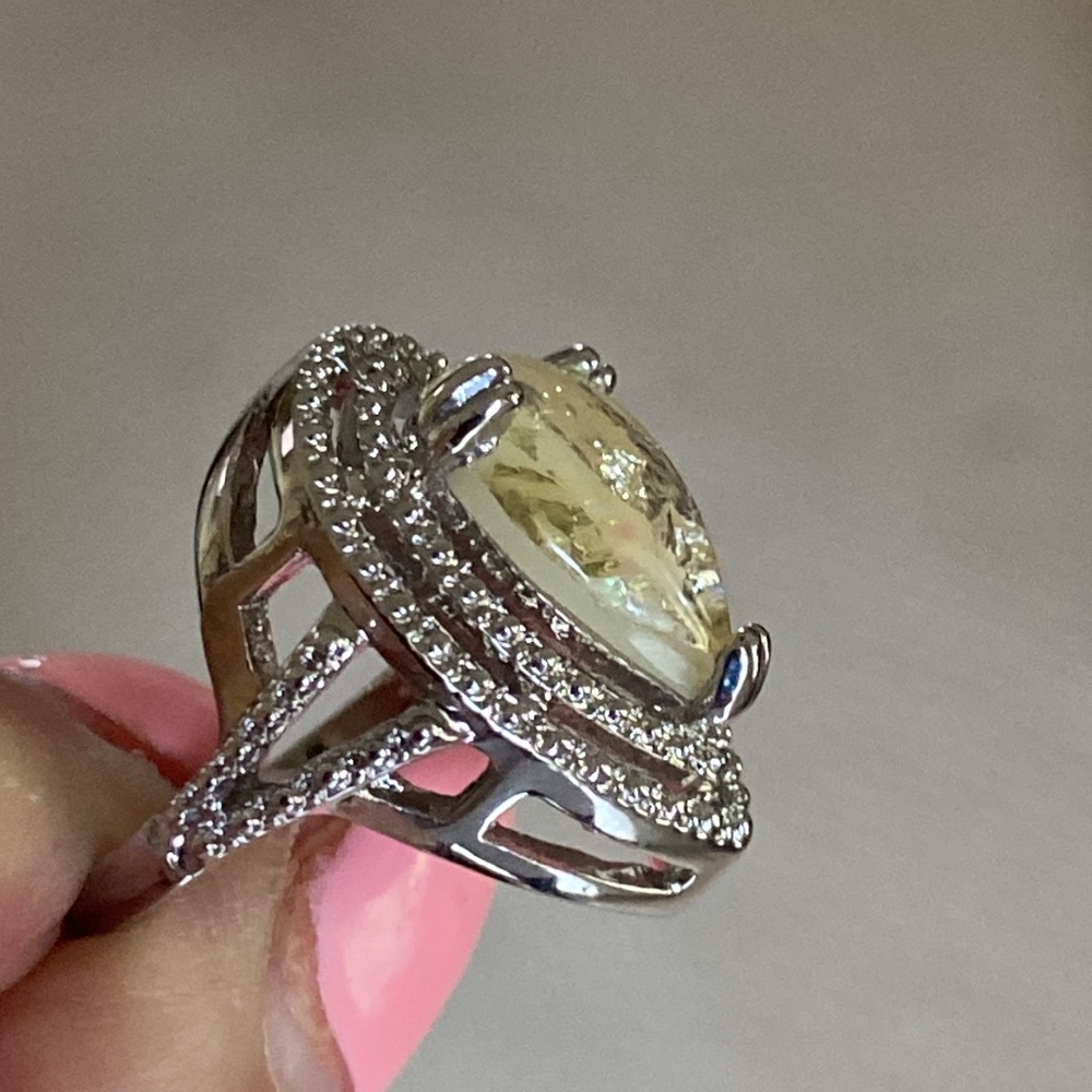 ๐ฅ๐นโค๏ธ Opal gemstone silver ring - Picture 3 of 9